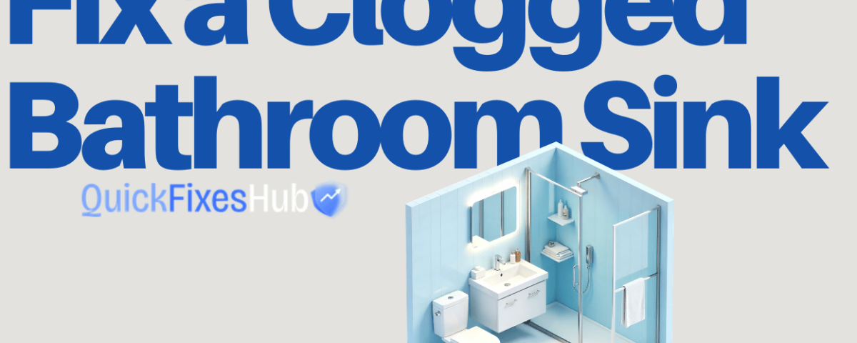 Fix a Clogged Bathroom Sink
