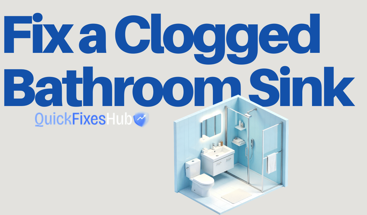 Fix a Clogged Bathroom Sink